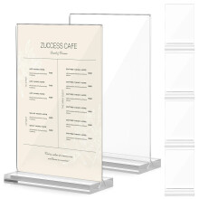 6Stk Eleganter Acryl Menühalter Tischständer Für Transparente Anzeige
