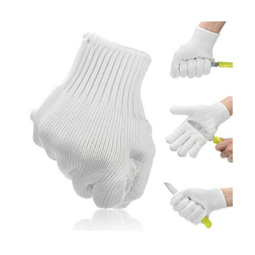 2Stk Weiße Küchenhandschuhe Schnittfest Elastisch Schutz