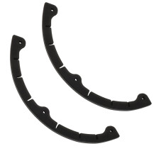 6Pcs Lightweight Black Rubber Snowboard and Skateboard Tail Protector