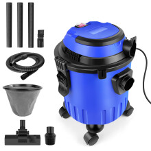 1200W Wet and Dry Vacuum Cleaner 3-in-1 15L Container Multipurpose Vacuum with Blow Fuction for DIY, Car, Garage, Workshop, Home