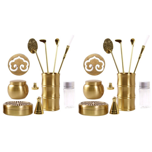 2Ensembles Kit Complet Encens Cônes Laiton Pour Zen Spa 1