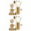 2Ensembles Kit Complet Encens Cônes Laiton Pour Zen Spa 5