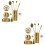 2Ensembles Kit Complet Encens Cônes Laiton Pour Zen Spa 6