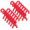 60Pcs Christmas Silverware Holders Red Fabric Flatware Organizer Bags 1