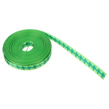 5Rolls Green Fabric Ribbon for Festival Gift Wrapping and Home Decor