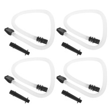 8Sets Flexibles Weißes Pianica Mundstück Röhren Set Aus ABS Material