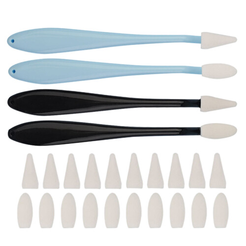 4Sets Zeichenblender Sets Schwämme Ergonomisch Für Papier Und