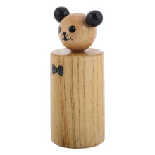 5Pièces Shakers Percussion Bois Beige Son Clair Pour Enfants Musiciens