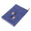 4Pcs Dark Blue Executive PU Notebook 2026 Monthly Weekly Schedule Book 1