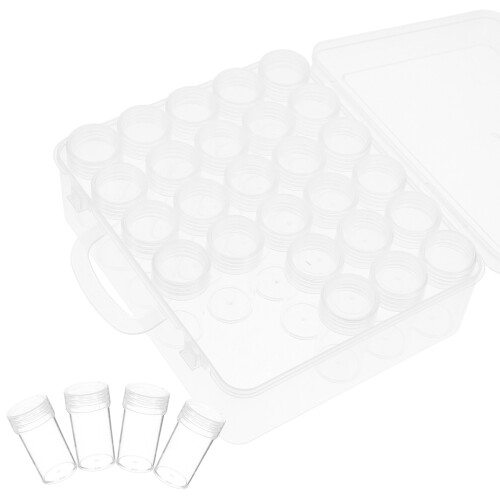 3Pièces Mini Organisateur Transparent Pour Semences Bijoux