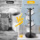 Coffee Mug Tree 360 Rotated Coffee Cup Tree with 8 Hooks Coffee Counter Bar Multifunction Display Rack Thicker Base 2