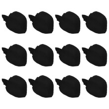 36Pièces Casquettes De Cuisine En Coton Noir Unisexes Élastiques