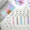 84Pcs Beadable Keychains Set,Keychains Bulk for Keychain Making Accessories with Silicone Beads Spacer Beads 3