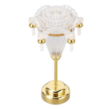 LAMPADARIO IN MINIATURA PER CASA DELLE FATE A LED SCALA 1:12, A BATTERIA