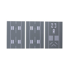 2Pièces Décor Diorama Piste Plastique Pour Et Display