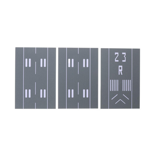 2Pièces Décor Diorama Piste Plastique Pour Et Display