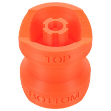 2Pcs Quick Install Orange Plastic Bottle Connector for Liquid Transfer