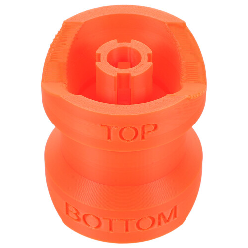 2Pcs Quick Install Orange Plastic Bottle Connector for Liquid Transfer