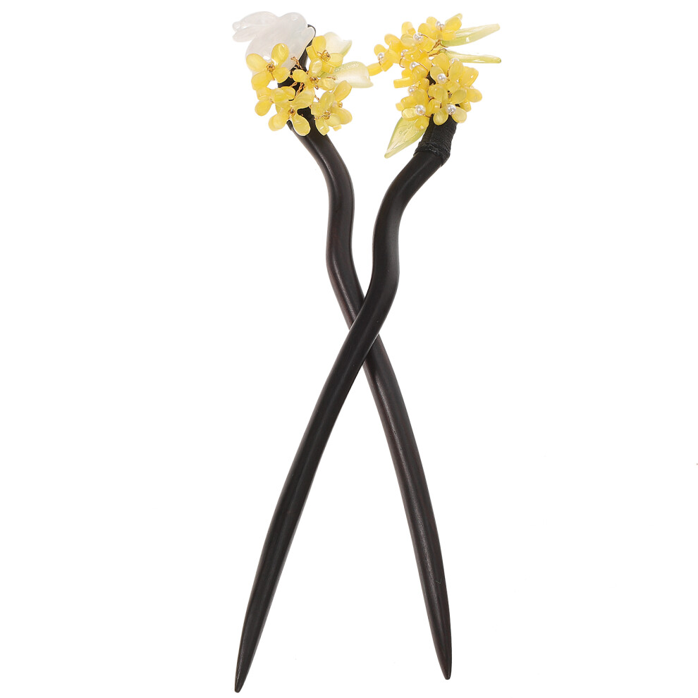 8St Haarstok Vintage Stijl Bun Haarschuif Voor Vrouwen-image