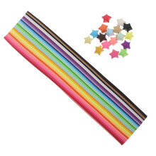 1080Pièces Papier Étoiles Origami Bandes Colorées Pour Projets DIY