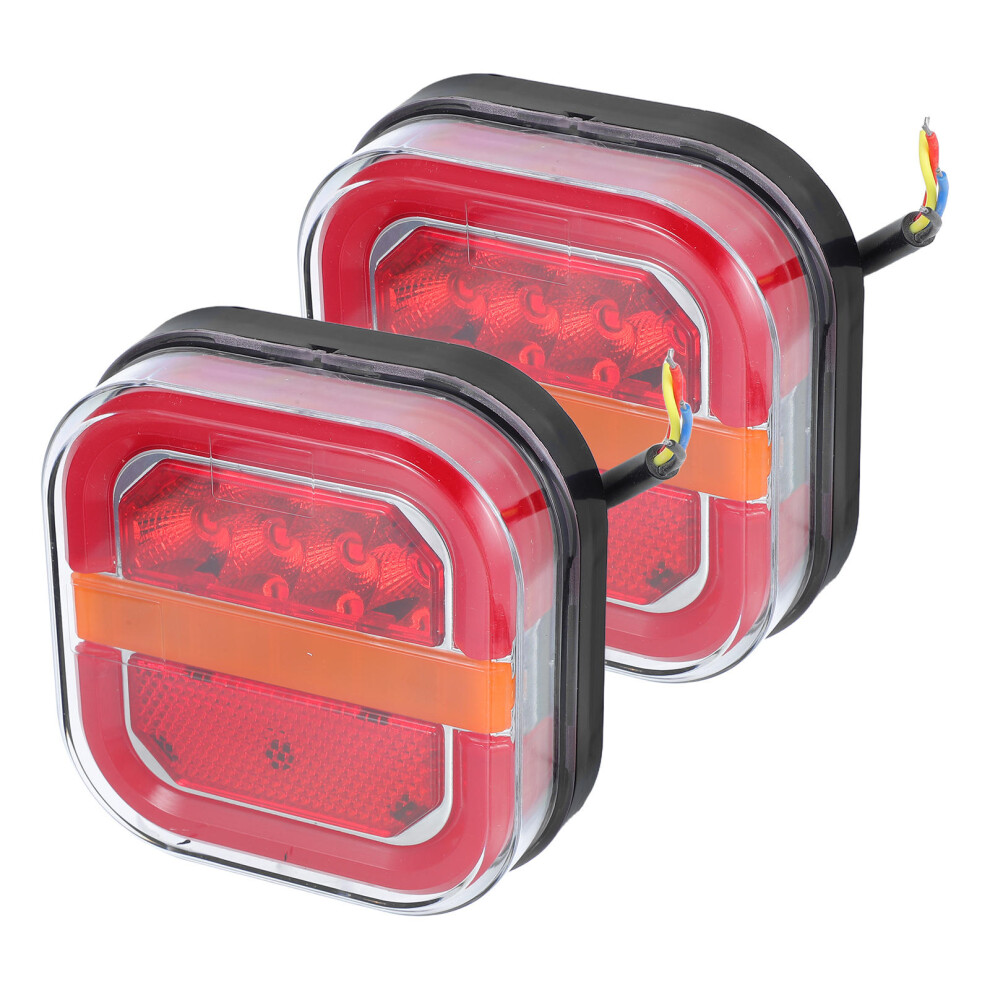 4Pcs Multi Color Turn Signal Tail Set For Trailer Waterproof Light 3653710834952
