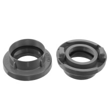 6Pcs Fire Hose Threaded Coupling Metal Hydrant Adapter Grey Quick Fit