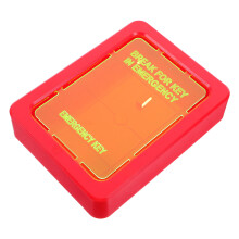 5Sets Compact Red Emergency Lock Box Wall-Mounted ABS Key Storage Safe