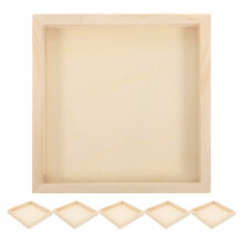 12Pièces Plateau Puzzle En Bois Khaki Organiseur Jouets Éducatifs