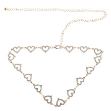 4Pièces Ceinture Femme En Métal Ajustable Design Cœur