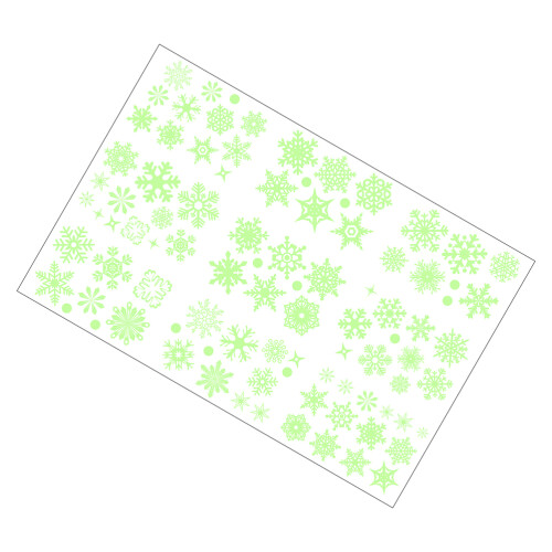 Autocollants Vert Clair Noël Décorations PVC