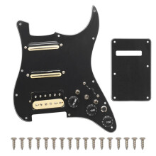 Golpeador de Guitarra EléCtrica con DivisióN de Bobina SSH, 2 Humbucker + 1 Humbucke + Interruptor de Silencio, Placa Scratchplate B Precableada