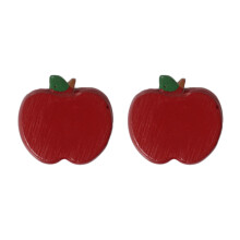 6Pièces Porte-Baguettes Bois Rouge, Support Cartoon,