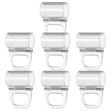 14Pcs Clear Blind Pull Down Clips for Roller Shade Rods and Valance