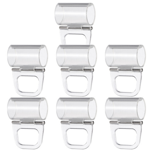14Pcs Clear Blind Pull Down Clips for Roller Shade Rods and Valance