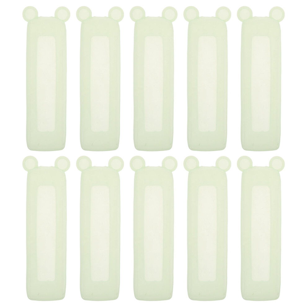 50Pcs Silicone Remote Control Cover With Bear Ear Design Light/Green 3653449794473