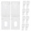 100Pièces Fixateurs Chaînes Rideaux Pom Transparent Accessoire Maison 1