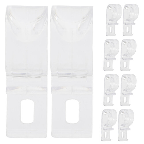 100Pièces Fixateurs Chaînes Rideaux Pom Transparent Accessoire Maison