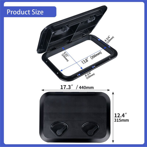 Deck Hatch Boat Deck Hatch Access Hatch and Lid Marine Hatch for Boat 315mmx440mm 2