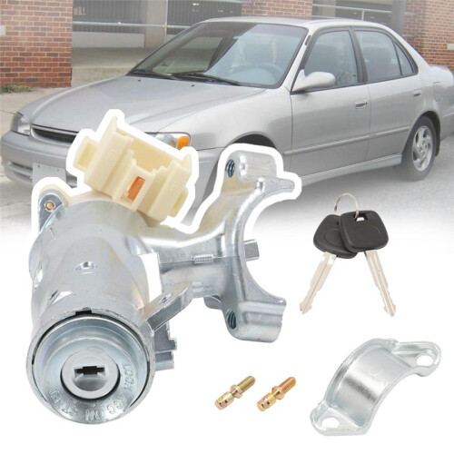 Ignition  Lock Cylinder with 2 Keys for   1998-2002 RAV4 1998-2000 45020-38-1 450201211 2
