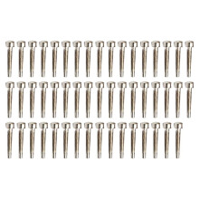 50 Stuks Metalen Pickup-Pinnen - Één Woord - Sluitend 3x21MM/5.0MM (Diameter 3.0MM) Gitaar-Pickuponderdelen Schroefstangen Zilver