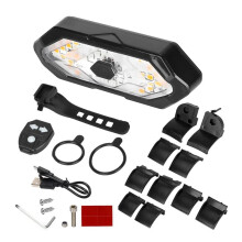 Wireless Remote Control Taillight Compatible with M365 Pro 2 MI 4 Electric Scooter - Turn Signal & Brake Light Features