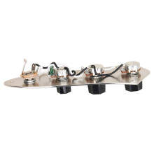 JB Bass Guitar Control Plate Wired Harness Knobs for 4-String JB Bass Replacement Parts