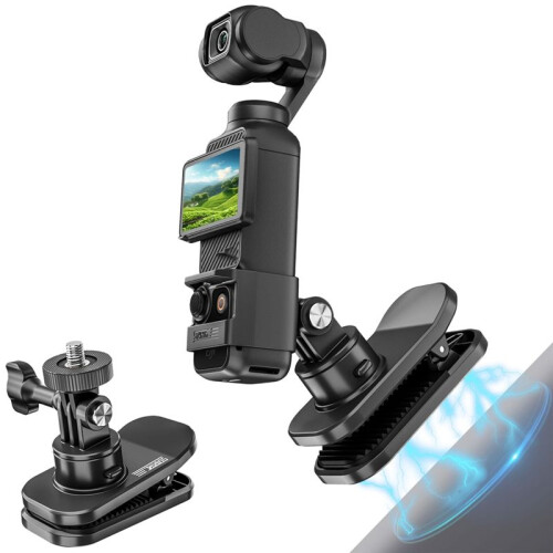 STARTRC Backpack Mount Clip,for  OSMO Pocket 3 Magnetic Mounts 360 Rotation,Backpacks Strap Clips Accessories 1
