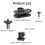 STARTRC Backpack Mount Clip,for  OSMO Pocket 3 Magnetic Mounts 360 Rotation,Backpacks Strap Clips Accessories 3