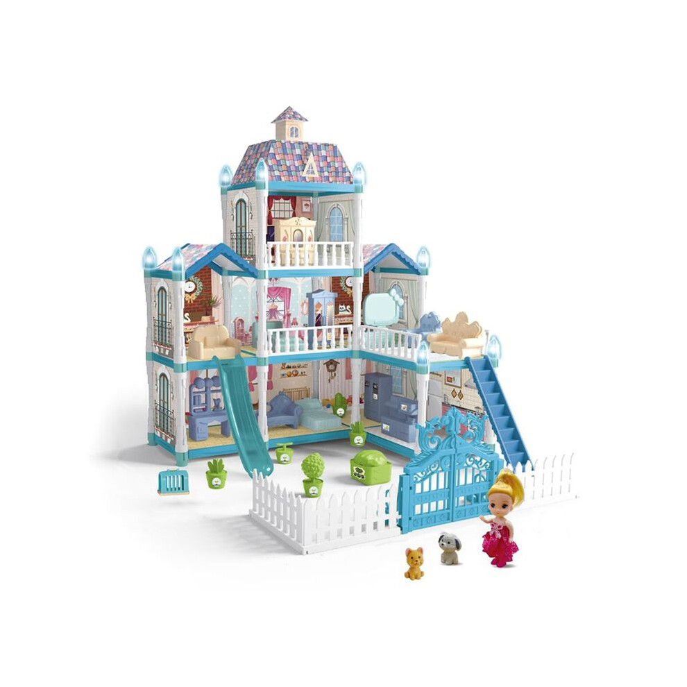 Tauoh House Doll Children's House Villa House Girl Princess Gift Box Castle Toy Diy Game Gift 556-64A