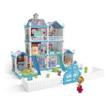 Spielhaus Puppe Kinderhaus Villa Haus Mädchen Prinzessin Geschenkbox Schloss Spielzeug DIY Spiel Geschenk 556-64