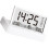 Foldable Alarm Clock Organic Glass Material with 3 Alarms Setting Temperature/Calendar/Week Display Desktop Decoration 5