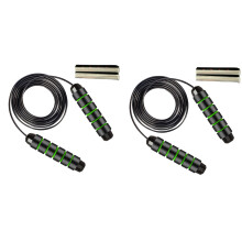 Weighted Skipping Rope Fitness Training Yoga Exercise Wire Bearing Skipping Rope Black&Green