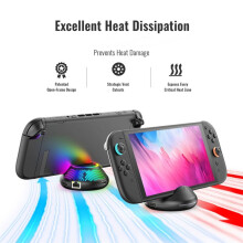 JYS 5-in-1 TV Dock Station Converter for 2 -Compatible 4K Docking Station with 60Hz Output RGB Effects