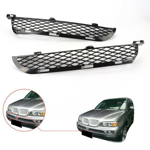 Voor  X5 E53 2003-2006 Facelift Front Grille Bovenste Bumper Mesh Grill 2